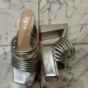 Silver Women's Platform Heels